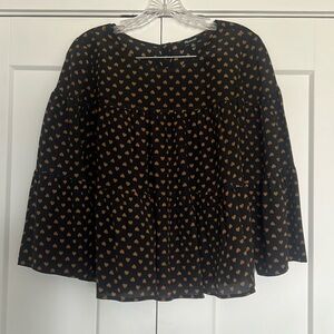 Madewell heart blouse